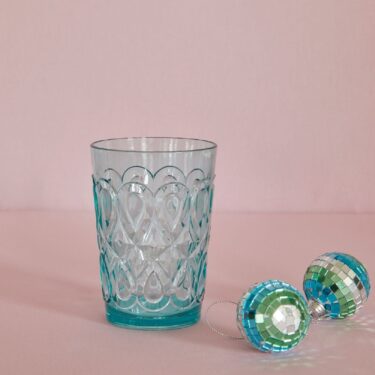 RICE Acrylic Tumbler in Mint with Swirly