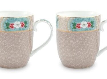 PIP Sett m/2 Könnur litlar Blushing Birds Khaki 145ml