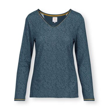 PHW Tricy Long Sleeve Leafy Dots Blue
