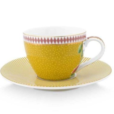 PIP Espresso Cup & Saucer La Ma. yellow