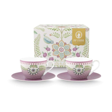 PIP Set/2 Cups and Saucers Lily&Lotus 280ml
