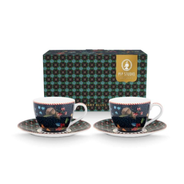 PIP Set/2 Espresso Cups and Saucers Berr