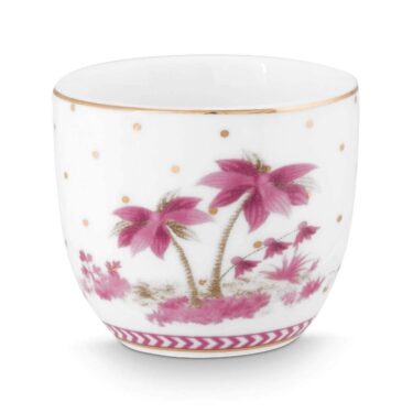 PIP Egg Cup Jolie Dots Gold Pink