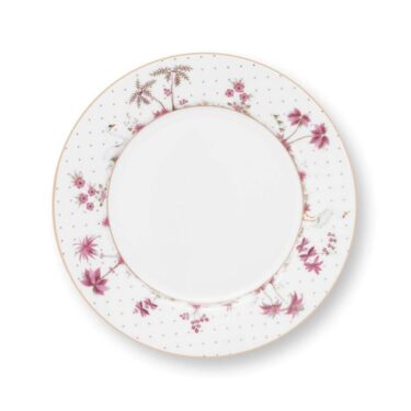PIP Plate Jolie Dots Gold Pink 21cm