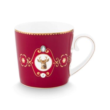 PIP Mug Small Love Birds Medallion Deer